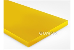 Polyurethan-Platte PU44, 1mm, Breite 1000x3000mm, 80°ShA, PU, -30°C/+80°C, gelb, 